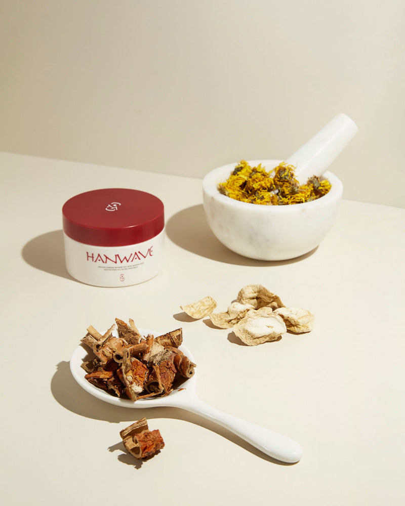 Korean-inspired hair mask for damaged hair