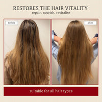 Natural extract hair mask for restoring hair health and shine