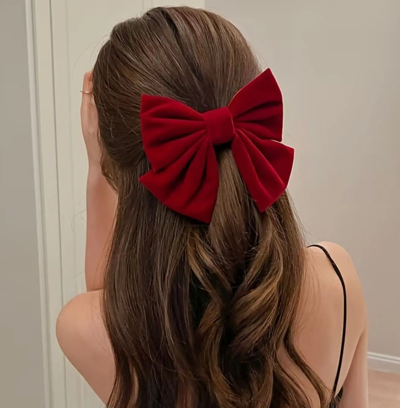 Elegant Velvet Bow Hair Clip for Women