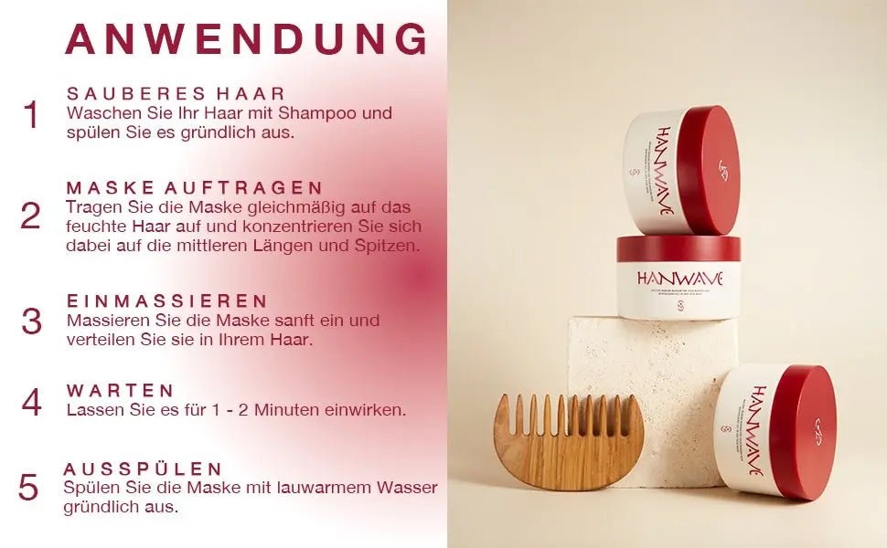 Hanwave Revitalising All - in - One Hair Mask with 14+ Plant Extracts – Promotes Healthy Hair Growth 180ml - Heol Cosmetics UG