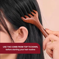 Hanwave Wooden Scalp Massage Comb - Heol Cosmetics UG
