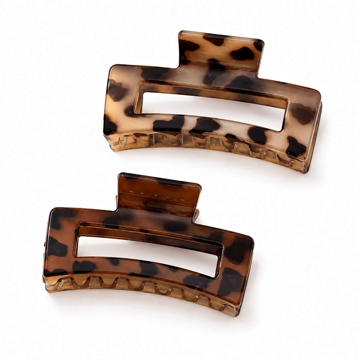 Leopard print hair clips 2pcs