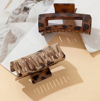 Leopard print hair clips 2pcs - Heol Cosmetics UG