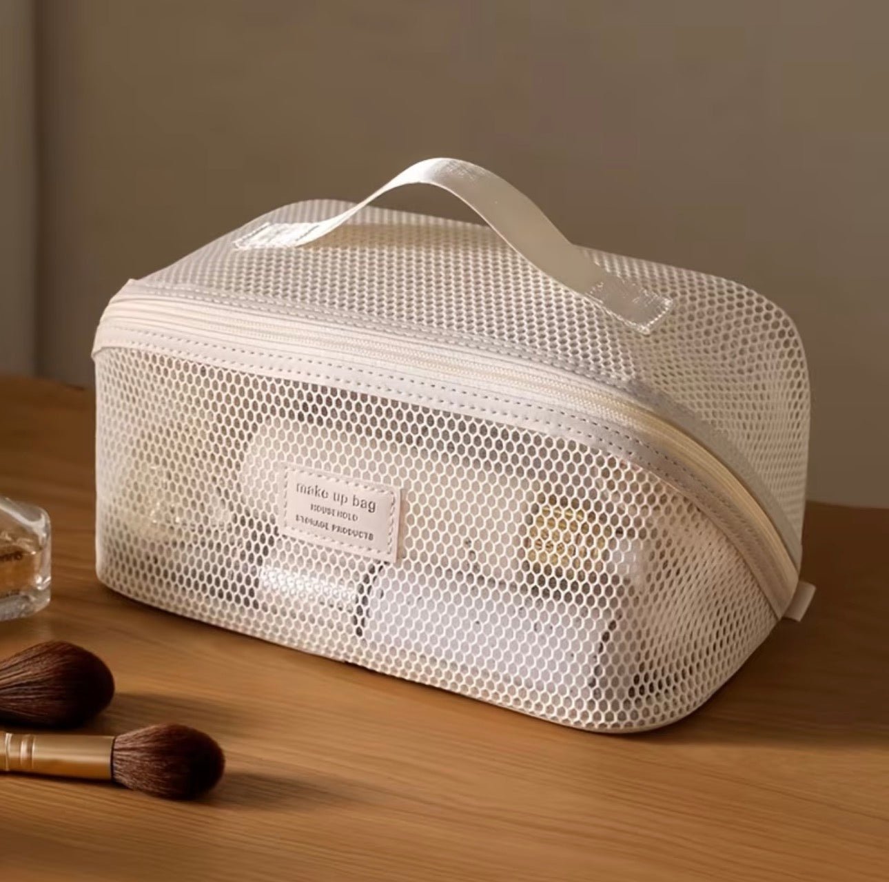 Lightweight Mesh Multifunctional Makeup bag - Heol Cosmetics UG