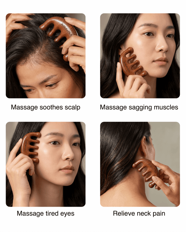 Natural Sandalwood Scalp Massager - Heol Cosmetics UG