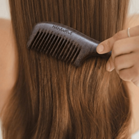 Wooden Fine - Tooth Comb for Normal Hair Styling and Scalp Massage - Heol Cosmetics UG