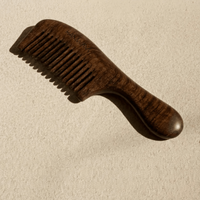 Wooden Fine - Tooth Comb for Normal Hair Styling and Scalp Massage - Heol Cosmetics UG